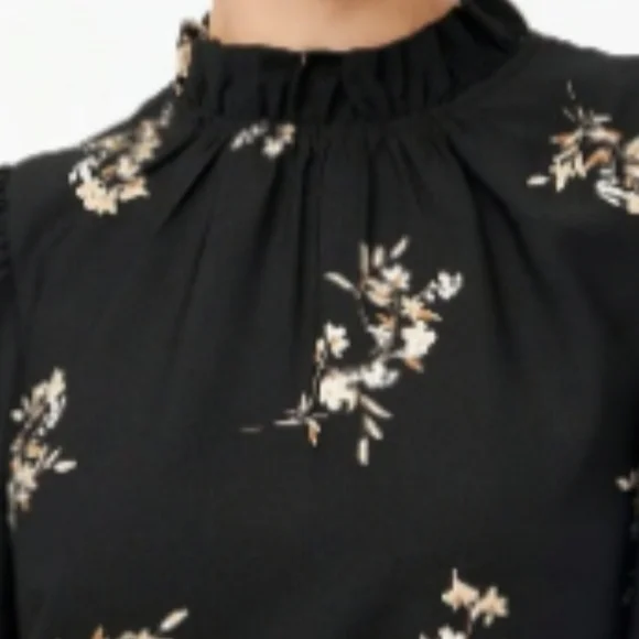 NWT Women's J.Crew Ruffleneck Floral Shift Dress - Picture 6 of 12